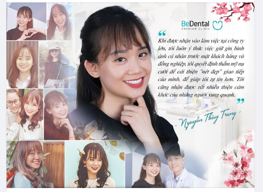 Khách hàng Nguyễn Thùy Trang Không thể phủ nhận, nụ cười đã giúp cho công việc của cô gái Thùy Trang mở vận thăng tiến hơn.
