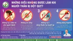Những điều không được làm khi người thân bị đột quỵ - Bệnh viện Việt Đức