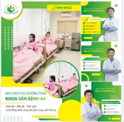 Các bác sĩ chuyên gia trực tiếp thăm khám, theo dõi tại khu dịch vụ dưỡng thai - khoa Sản bệnh A4