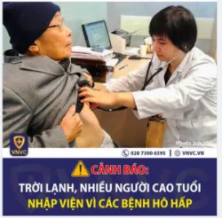 THỜI TIẾT TRỞ LẠNH, NHIỀU NGƯỜI CAO TUỔI PHẢI NHẬP VIỆN VÌ CÁC BỆNH HÔ HẤP