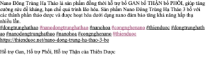 Nano 3 bổ của Nano Đông Trùng Hạ Thảo Bổ Gan, Bổ Thận Bổ Phổi