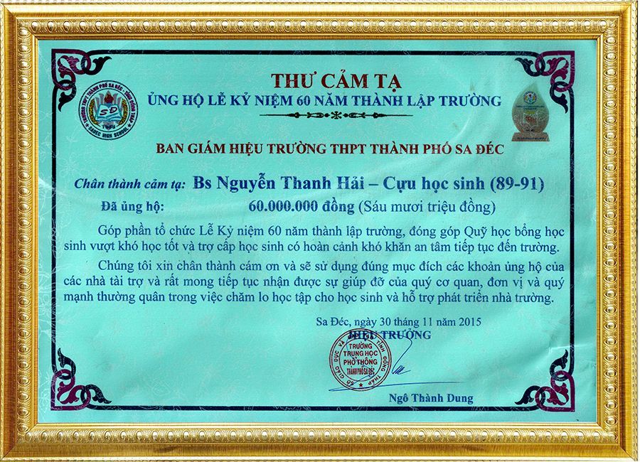 39-THƯ CẢM TẠ 30-11-2015