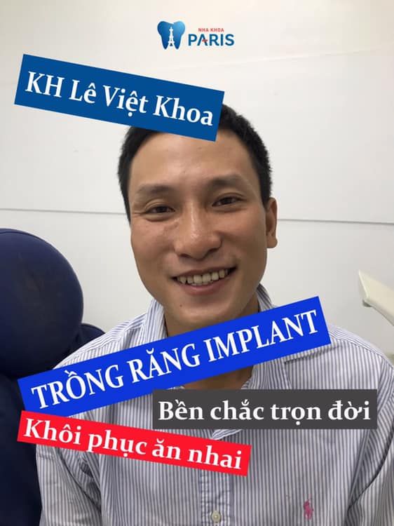 KH Lê Việt Khoa - Trúng giải 20 triệu tại Hội Thảo Thẩm Mỹ Răng của nha khoa Paris tháng 6/2018