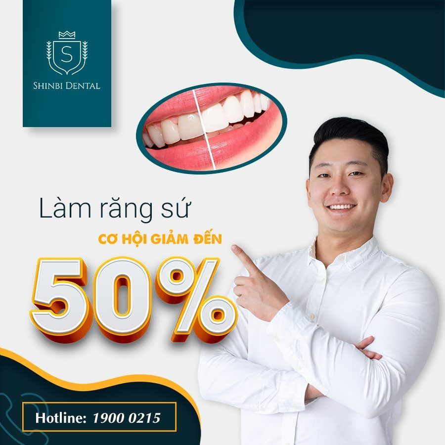 Làm răng sứ cơ  hội giảm đến 50%