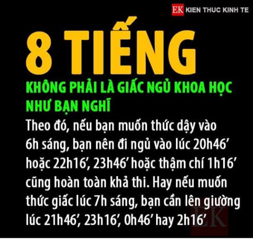 8 TIẾNG KHÔNG PHẢI GIẤC NGỦ KHOA HỌC NHƯ BẠN NGHĨ