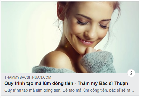 Cùng tìm hiểu qua quy trình tạo má lúm đồng tiền