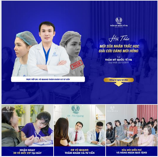  HỘI THẢO MŨI SỬA NHÂN TRẮC HỌC 2019  TẶNG 30 VÉ MỜI VIP THAM DỰ