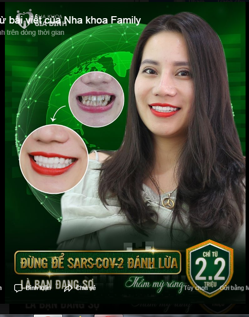 ĐỪNG SỢ COVID-19, MÙA DỊCH BẠN HÃY YÊN TÂM LÀM ĐẸP NỤ CƯỜI VÌ ĐÃ CÓ NHA KHOA GIA ĐÌNH