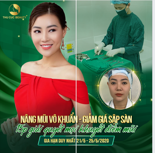 DIỄN VIÊN THANH HƯƠNG LUNG LINH RẠNG NGỜI SAU KHI NÂNG MŨI TẠI THU CÚC.