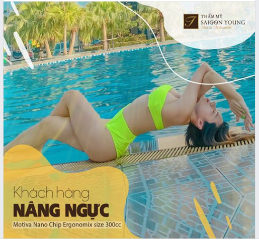 Chị khách hàng đã chính thức nói lời chào tạm biệt bộ ngực lép chỉ sau phẫu thuật Nâng ngực Nano Chip Ergonomix tại Thẩm mỹ Saigon Young và đón chào hình ảnh mới sexy, quyến rũ và nữ tính hơn trước.