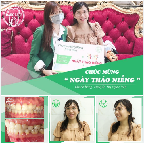 CHÚC MỪNG NGÀY THÁO NIỀNG  - Khách hàng: Nguyễn Thị Ngọc Yên