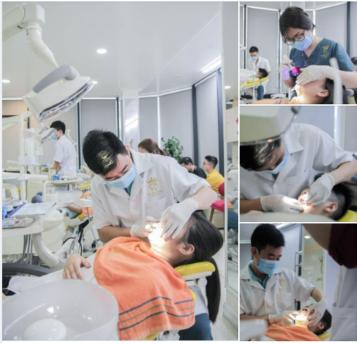 Khách hàng tới nha khoa Xs để kiểm tra răng và chữa trị các chiếc răng của mình .