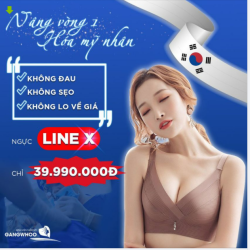 NÂNG VÒNG 1 HÓA MỸ NHÂN NHỜ NÂNG NGỰC LINE-X 39.990.000Đ