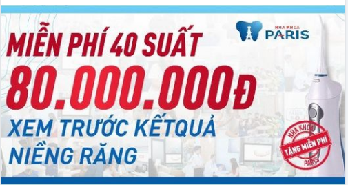 40 SUẤT DUY NHẤT: SCAN NIỀNG RĂNG MIỄN PHÍ TẠI TP.HCM & QUẢNG NINH.