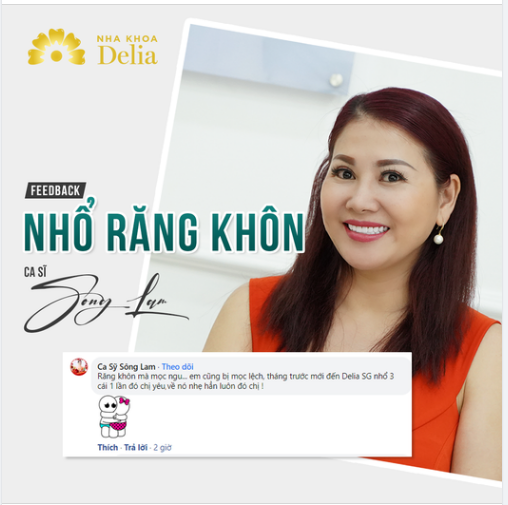 CA SĨ SÔNG LAM - NHỔ 3 RĂNG KHÔN MỌC LỆCH 1 LẦN