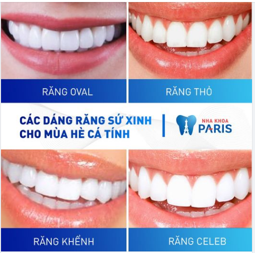 Các Dáng Răng Sứ Xinh Cho Mùa Hè Cá Tính