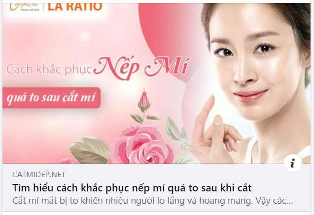 Cắt mí mắt là một trong những dịch vụ top hàng đầu trong lĩnh vực thẩm mỹ.
