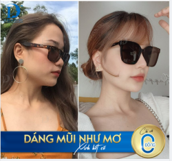 Cùng gương mặt ấy đeo kính mà thần thái và nhan sắc đã khác hẳn.