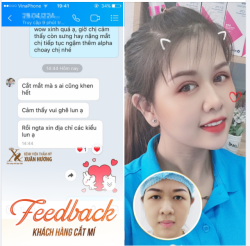 Feedback từ khách hàng nhà Xuân Hương sau khi Cắt Mí Mắt Mini Deep.