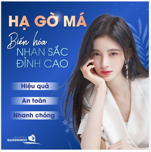 HẠ GÒ MÁ BIẾN HÓA NHAN SẮC ĐỈNH CAO