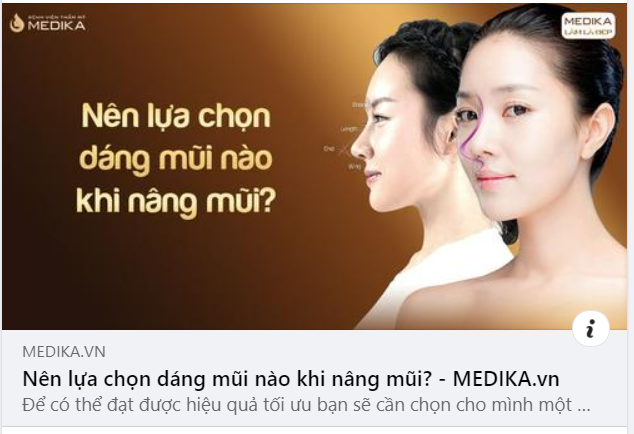 NÊN LỰA CHỌN DÁNG MŨI NÀO KHI NÂNG MŨI?
