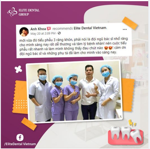 Nhổ 3 răng khôn tại Elite Dental: nhanh chóng, không đau, Bác sĩ tâm lý, dễ thương