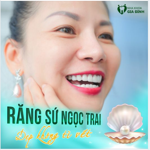 RĂNG SỨ NGỌC TRAI TRẮNG TRONG TỰ NHIÊN – ĐẸP KHÔNG TÌ VẾT