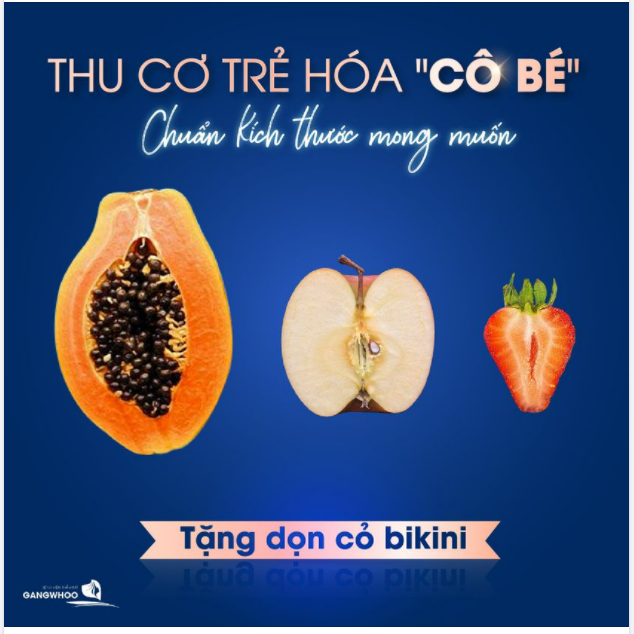 THU CƠ TRẺ HÓA “CÔ BÉ” CHUẨN KÍCH THƯỚC NÀNG MONG MUỐN