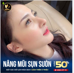 Trợ giá mùa Covid  NÂNG MŨI GIẢM 50%