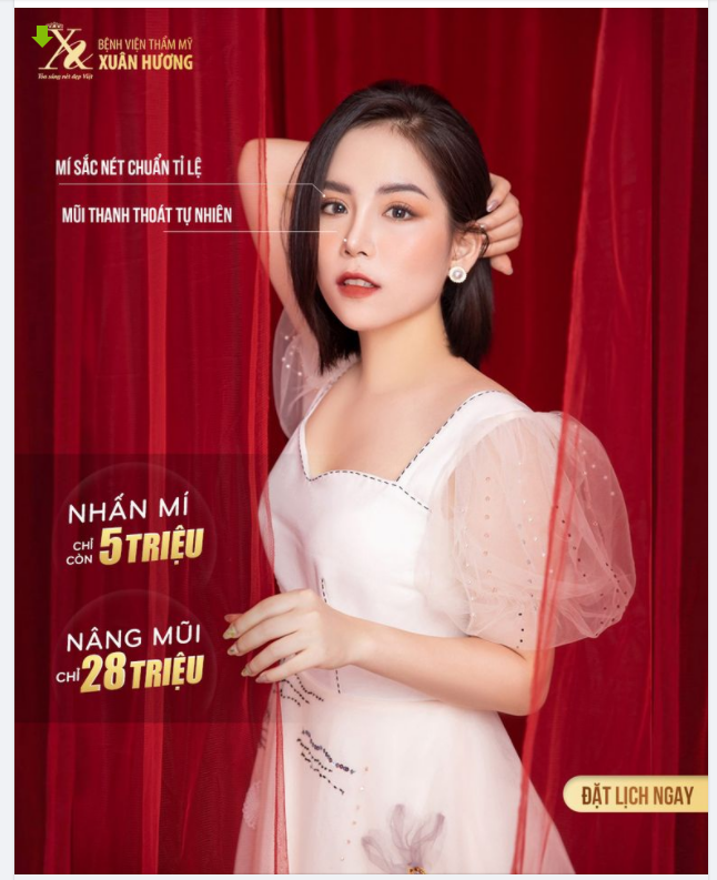 TRỞ THÀNH NÀNG THƠ ĐẸP CUỐN HÚT SAU KHI NHẤN MÍ NÂNG MŨI TẠI XUÂN HƯƠNG