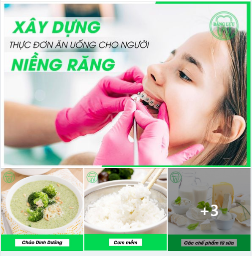 XÂY DỰNG THỰC ĐƠN ĂN UỐNG DÀNH CHO NGƯỜI NIỀNG RĂNG