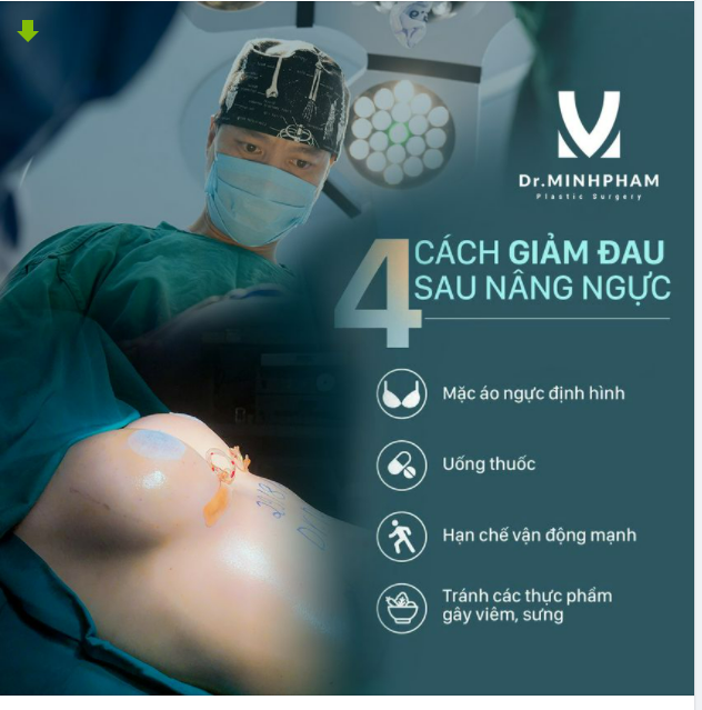 04 CÁCH GIẢM ĐAU SAU NÂNG NGỰC