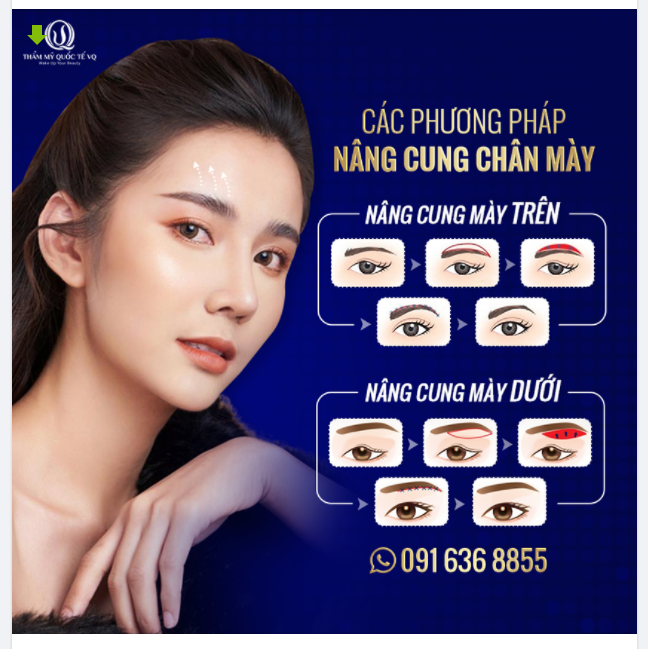 CÁC PHƯƠNG PHÁP NÂNG CUNG CHÂN MÀY