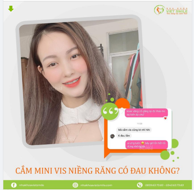 Cắm mini vis có đau không?