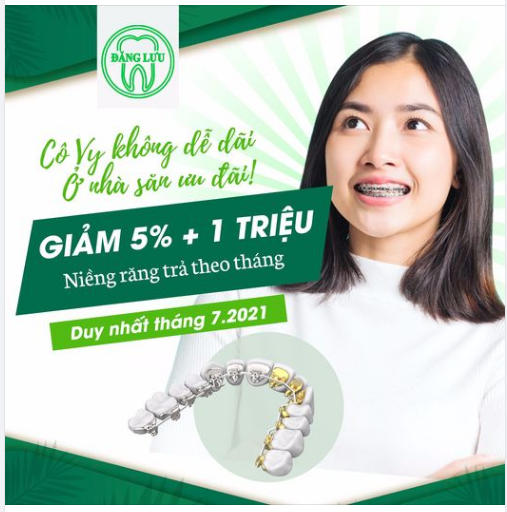 Cô Vy không DỄ DÃI! Ở nhà săn ƯU ĐÃI! GIẢM (5%+1 triệu) cho Niềng răng trả theo tháng.