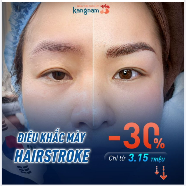Điêu khắc mày Hairstroke - Nói KHÔNG với chì kẻ mày