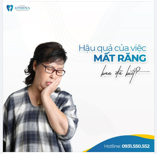 HẬU QUẢ NGHIÊM TRỌNG KHI BỊ MẤT RĂNG, BẠN ĐÃ BIẾT CHƯA?