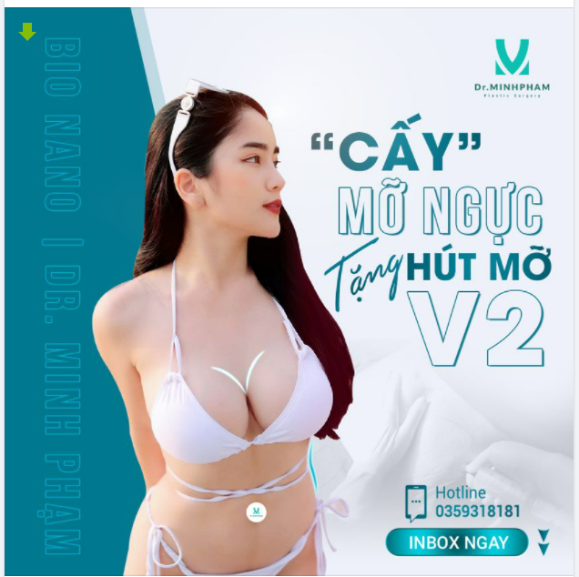 LÀM 1 ĐẸP 2 CẤY MỠ NGỰC – TẶNG HÚT MỠ V2