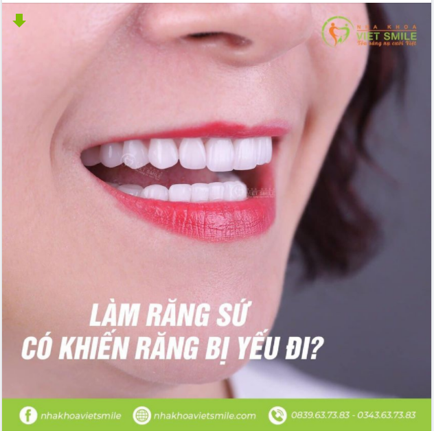 Làm răng sứ có khiến răng bị yếu đi không?