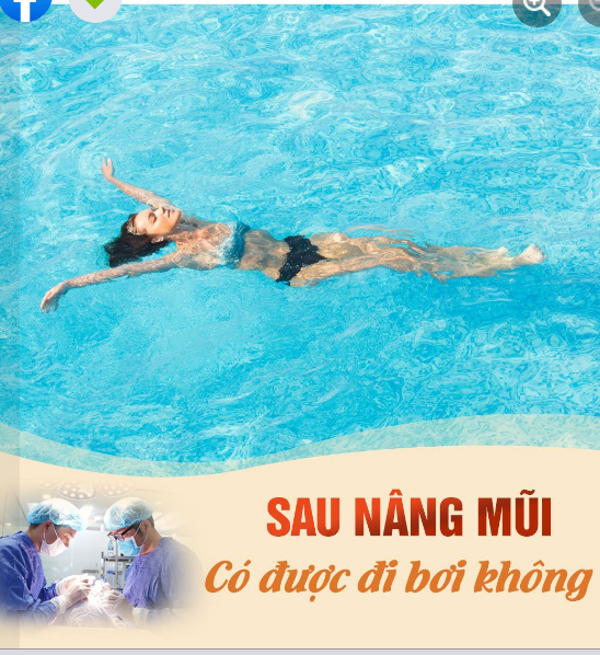MỚI NÂNG MŨI CÓ ĐI BƠI ĐƯỢC KHÔNG?