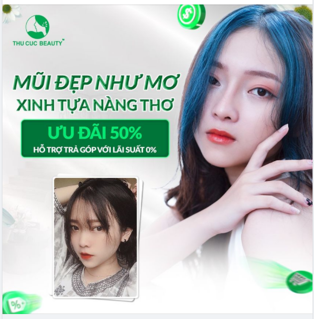 NÂNG MŨI TRẢ GÓP 0% MŨI ĐẸP NHƯ MƠ - XINH TỰA NÀNG THƠ