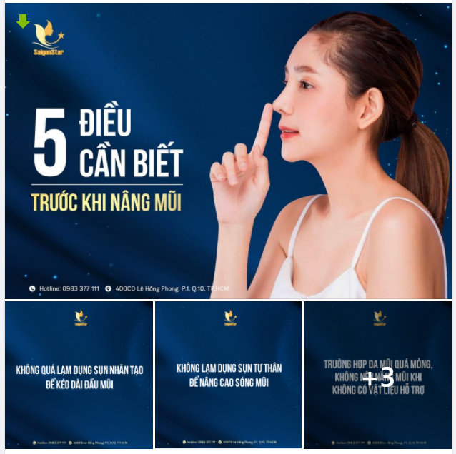 Nhiều người nghĩ rằng NÂNG MŨI là phải thật cao mới ĐẸP, nhưng thực tế lại không như vậy.