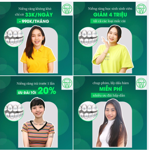 NIỀNG RĂNG SIÊU ƯU ĐÃI chỉ 990k/tháng tại Nha Khoa Đăng Lưu -  Giảm 4 triệu dành riêng cho học sinh viên!