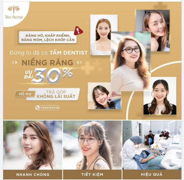 NIỀNG RĂNG TẠI TẤM DENTIST - ƯU ĐÃI LÊN TỚI 30% - HỖ TRỢ TRẢ GÓP KHÔNG LÃI SUẤT