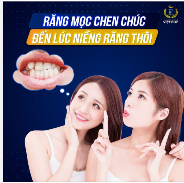 Răng mọc chen chúc đến lúc niềng răng thôi