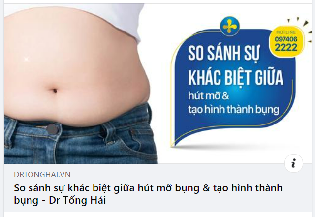 SỰ KHÁC NHAU CỦA PHƯƠNG PHÁP HÚT MỠ TẠO HÌNH THÀNH BỤNG