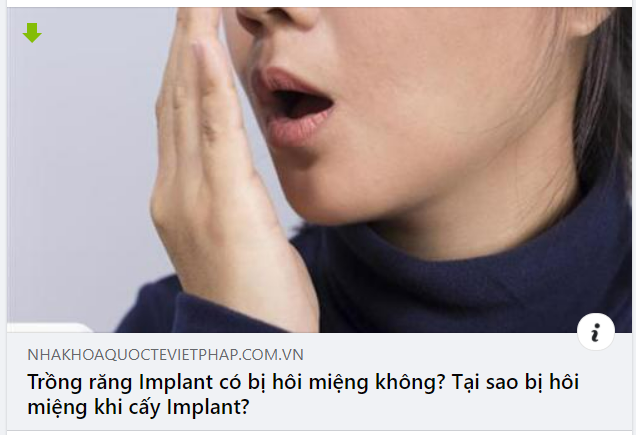 TRỒNG RĂNG IMPLANT CÓ BỊ HÔI MIỆNG KHÔNG?