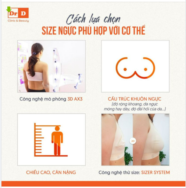 Cách lựa chọn size ngực phù hợp với cơ thể không thể bỏ qua