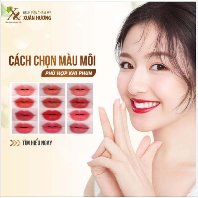 MÁCH BẠN CÁCH CHỌN MÀU SẮC PHÙ HỢP KHI PHUN MÔI
