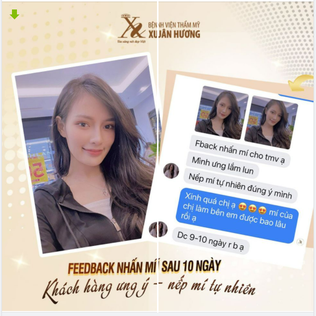 MÍ 10 NGÀY TUỔI ĐÃ RẤT TỰ NHIÊN KHÁCH HÀNG GỬI NGAY TIN NHẮN FEEDBACK CHO XUÂN HƯƠNG "MÌNH ƯNG Ý LẮM"